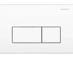 GEBERIT Betätigungsplatte Kappa 50 Platte weiß glänzend / Taster weiß glänzend 115.260.11.1