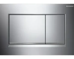 GEBERIT Betätigungsplatte Sigma20 (ex Sigma30) Platte chrom glänzend / Taster chrom glänzend / Dekorstreifen matt 115.883.KH.1