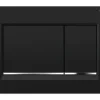 GEBERIT Betätigungsplatte Sigma20 (ex Sigma30) Platte schwarz glänzend / Taster schwarz glänzend / Dekorstreifen chrom 115.883.KM.1