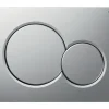 GEBERIT Betätigungsplatte Sigma 01 Platte chrom matt / Taster chrom matt 115.770.JQ.5