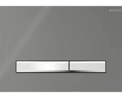 GEBERIT Betätigungsplatte Sigma 50 Platte Rauchglas verspiegelt / Taster chrom glänzend 115.788.SD.2