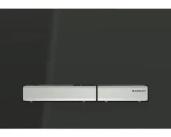 GEBERIT Betätigungsplatte Sigma 50 Platte schwarz glänzend / Taster chrom glänzend 115.788.DW.2