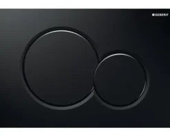 GEBERIT Betätigungsplatte Sigma 01 Platte schwarz glänzend / Taster schwarz glänzend 115.770.DW.5