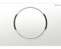 GEBERIT Betätigungsplatte Sigma 10 Platte weiß glänzend / Taster weiß glänzend 115.758.KJ.5