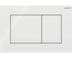 GEBERIT Betätigungsplatte Sigma40 Square Glas weiß glänzend 115.629.SI.1