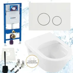 Geberit Duofix Spülkasten Sigma 111300005 WC Villeroy Boch spülrandlos inkl. Zubehör Set