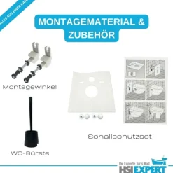 Geberit Duofix Vorwandelement Sigma 111300005 HGMBAD Vento WC spülrandlos inkl. Zubehör Set