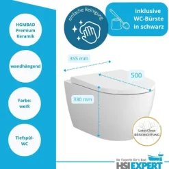 Geberit Duofix Vorwandelement Sigma 111300005 HGMBAD WC Bartolo spülrandlos inkl. Zubehör Set