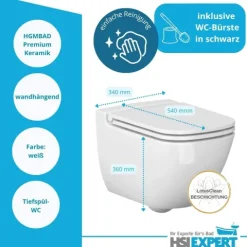 Geberit Duofix Vorwandelement Sigma 111300005 HGMBAD WC Ference spülrandlos inkl. Zubehör Set