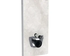 GEBERIT Monolith Plus Sanitärmodul für WC 101 cm Betonoptik Seitenverkleidung Aluminium mit Geruchsabsaugung und Orientierungslicht 131.222.JV.5