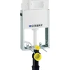 GEBERIT Nassbauelement Kombifix für Wand-WC 108 cm mit Delta UP-Spülkasten 12 cm für Betätigung von vorne 110.100.00.1