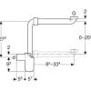 Geberit Raumsparsiphon für Waschtisch 1 1/4" x 40 mm 151.117.11.1
