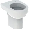 GEBERIT Stand-WC Renova Nr. 1 Renova Flachspüler mit Spülrand weiß glänzend KeraTect® Spezialglasur ohne WC-Sitz 203010600