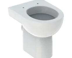 GEBERIT Stand-WC Renova Nr. 1 Renova Flachspüler mit Spülrand weiß glänzend KeraTect® Spezialglasur ohne WC-Sitz 203010600