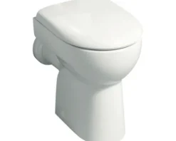 GEBERIT Stand-WC Renova Nr. 1 Renova Flachspüler mit Spülrand weiß glänzend KeraTect® Spezialglasur ohne WC-Sitz 203010600