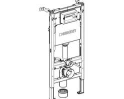 GEBERIT Vorwandelement Duofix Basic für WC Bauhöhe 1120 mm mit Delta Spülkasten 458.103.00.2