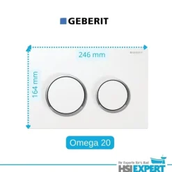 Geberit Vorwandelement Omega 98 cm Vento WC spülrandlos inkl. Zubehör Set