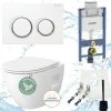 Geberit Vorwandelement Omega 82 cm Vento WC spülrandlos inkl. Zubehör Set
