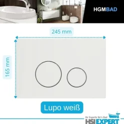 Geberit Vorwandelement RIVA WC spülrandlos R(h)einwirbel Spülung Set