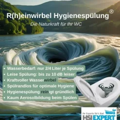 Geberit Vorwandelement RIVA WC spülrandlos R(h)einwirbel Spülung Set