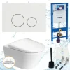 Geberit Vorwandelement Sigma 111300006 Duravit D-Neo WC spülrandlos inkl. Zubehör Set
