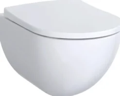 GEBERIT Wand-WC Acanto Tiefspüler ohne Spülrand weiß glänzend KeraTect® Spezialglasur ohne WC-Sitz 500600018