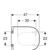 GEBERIT WC-Sitz Renova Comfort Square weiß 572830000