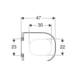 GEBERIT WC-Sitz Renova Comfort Square weiß 572830000