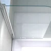 GLASDEALS Badewannenaufsatz glas Duschtrennwand WELLNESS 80 x 140 cm