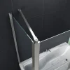 GLASDEALS Badewannenaufsatz glas Eck-Duschtrennwand UNIONO 70 cm