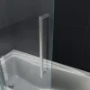 GLASDEALS Badewannenaufsatz glas Schiebetür-Duschtrennwand DOZE 120 x 150 cm