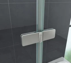 GLASDEALS Badewannenaufsatz glas Eck-Duschtrennwand AROUND 75 cm