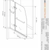 Glaswerk Westfalen- 100x140cm Badewannenaufsatz (H)