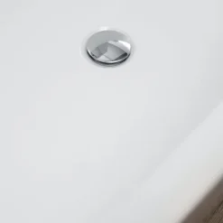 Glänzend weiße 180 cm feistehende Badewanne | Allegra