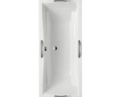 Griffe zu Badewanne Lusaka Duo silbermatt 2-er Pack