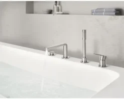 GROHE Badewannenarmatur LINEARE supersteel matt 19577DC1