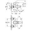 GROHE Badewannenarmatur START LOOP 2020 chrom 23355001