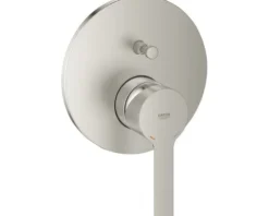 GROHE Badewannenarmatur Unterputz LINEARE ohne Unterputzgrundkörper supersteel matt 24064DC1