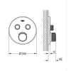 GROHE Badewannenarmatur Unterputz GROHTHERM SMARTCONTROL hard graphite gebürstet 29119AL0