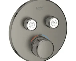 GROHE Badewannenarmatur Unterputz GROHTHERM SMARTCONTROL hard graphite gebürstet 29119AL0