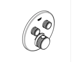 GROHE Badewannenarmatur Unterputz GROHTHERM SMARTCONTROL hard graphite gebürstet 29119AL0