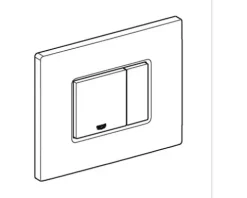 GROHE Betätigungsplatte Even schwarz glänzend 38966KV0