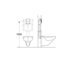 GROHE Betätigungsplatte Skate Air Platte chrom matt / Taster chrom matt 38505P00