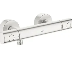 GROHE Duscharmatur mit Thermostat GROHTHERM 1000 COSMOPOLITAN supersteel matt 34065DC2