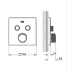 GROHE Duscharmatur mit Thermostat GROHTHERM SMARTCONTROL mondweiß 29156LS0