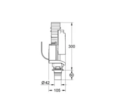GROHE 2-Mengen Umrüstset Ablaufventil weiß 38736000