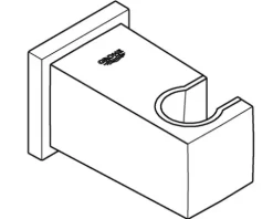 GROHE Wandanschlussbogen Euphoria Cube mit Brausehalter 26370000 chrom