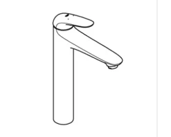 GROHE Waschtischarmatur für Aufsatzwaschbecken EUROSTYLE chrom 23719003