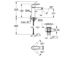 GROHE Waschtischarmatur START 2021 chrom 23575002