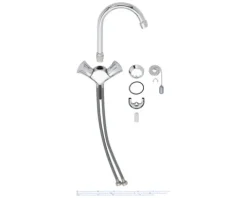 GROHE Zweigriff Waschtischarmatur COSTA chrom 21337001